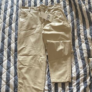Zara Light Khaki Trousers